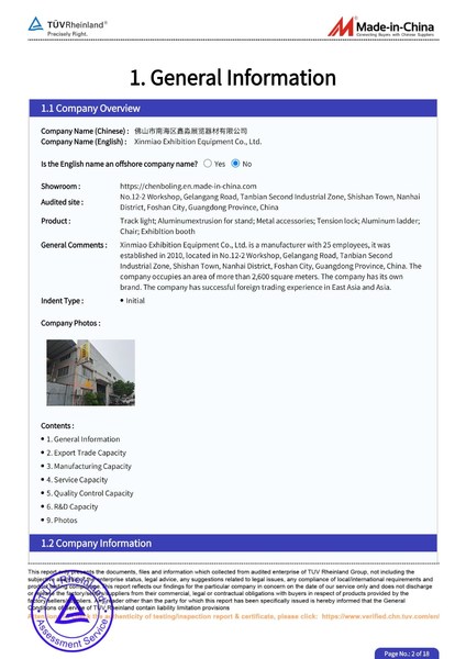 Китай Xinmiao Exhibition System Co.,Ltd Профиль компании