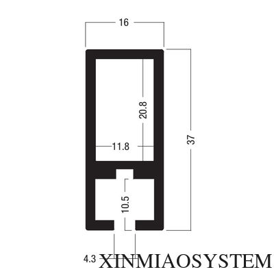 Z310 37*16MM Beam Extrusion,Aluminum 1 way system,Aluminum equipmen suit for tension lock