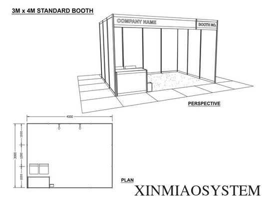 3X4M Modular Exhibition Booth Supplier,Octanorm  Similar Exhibition Booth for Trade Fair