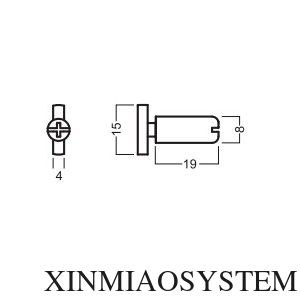 XM-A080 E120 Screw for Exhibition system booth, 20mm T type Hammerhead screw, Bracket Fitting of R8 system
