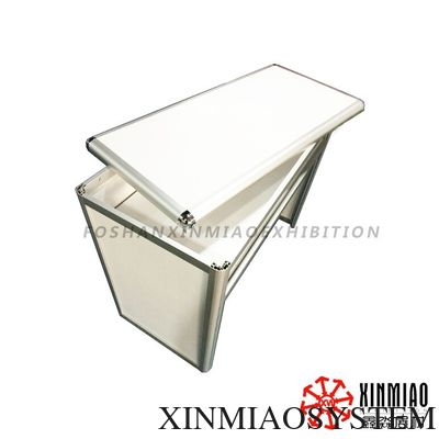 Foldable aluminum front desk of 3X3M exhibition booth, New coming exhibition folding desk