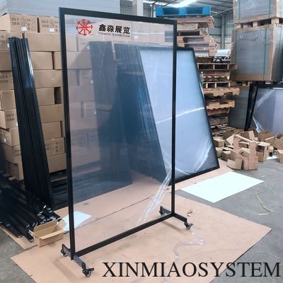 Aluminum Frame Acrylic Partition Screen Mobile Restaurant Clear Polycarbonate Room Divider
