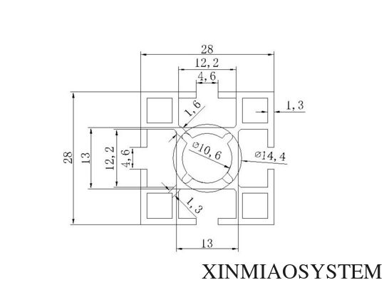 28*28mm square profiles, aliminum display rack,upright post for exhibits racks