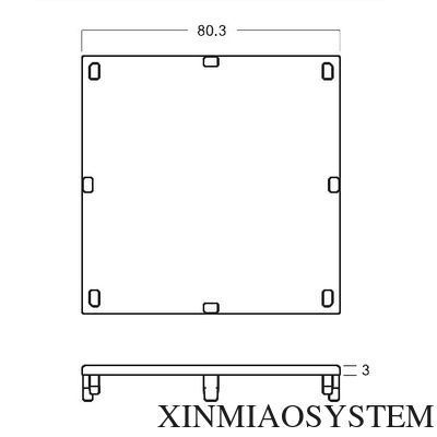 S1020 80*80MM Maxima System, square profile for custom exhibition stand, exhibition equipm