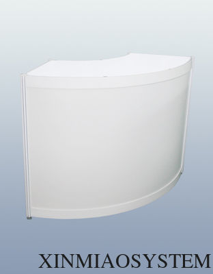 Quarter-Circle Counter, Octagonal Prism Cabinet,Alunium Circle counter for exhibition tradeshow fair