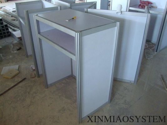 1M hight Information Counter,Octagonal Prism Desk, Customized desk specially for event show/tradeshow booth