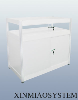 1M hight Information Counter,Octagonal Prism Desk, Customized desk specially for event show/tradeshow booth