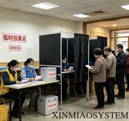 Portable Collapsible Aluminum Structure Polling Booth, Multi-Purpose Voting Station for Voter Registration and Election Ballot Voting