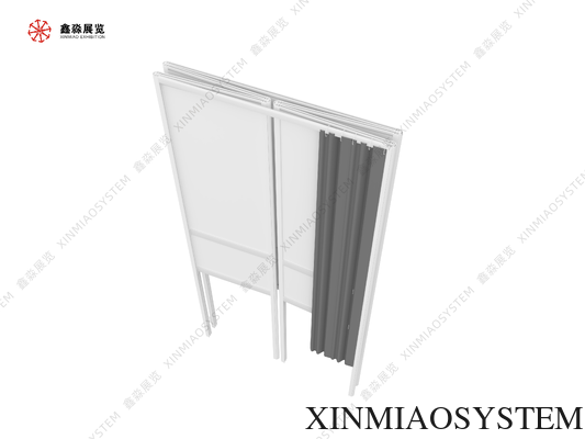 Custom Size Foldable Portable Changing Room Modular Aluminum Profile Fitting Room Movable Dressing Booth For Retail Shop Outdoor Event