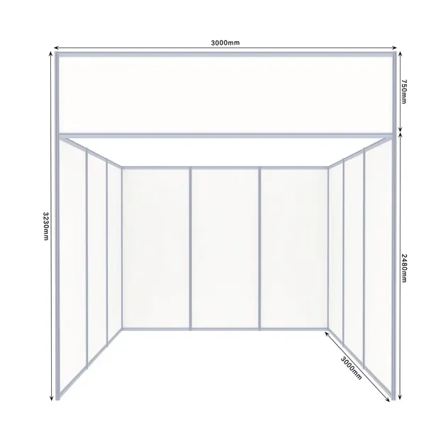 Xinmiao Customized Shell Scheme Booth 2 by 2m for Exhibition and Event