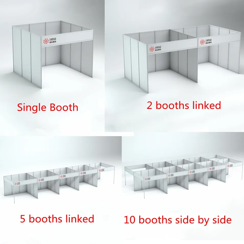 Xinmiao Customized Shell Scheme Booth 2 by 2m for Exhibition and Event