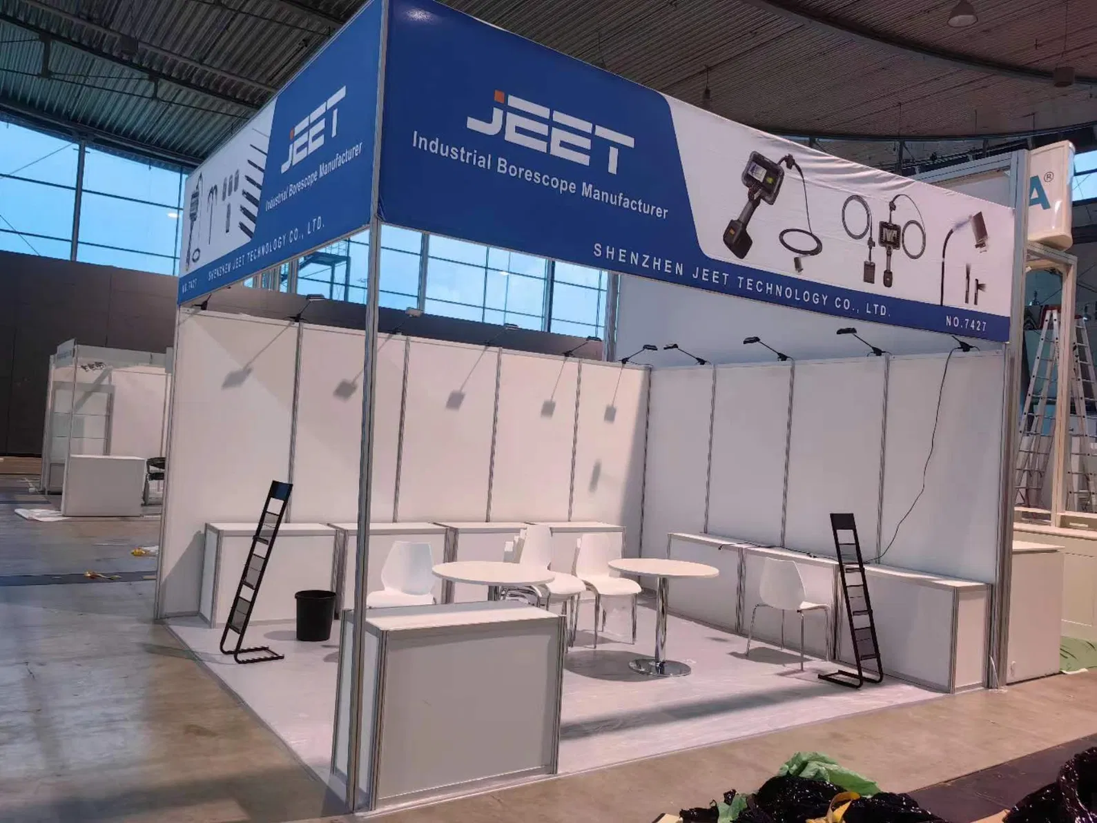 Customized 30mins Quick Build Aluminum Fabric Trade Show Booth Design